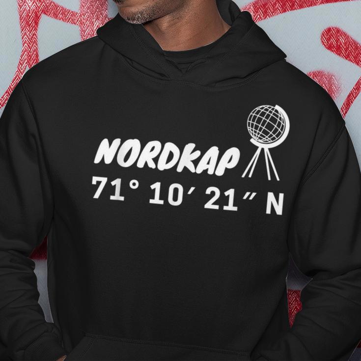 Nordkap Coordinates Hoodie Lustige Geschenke