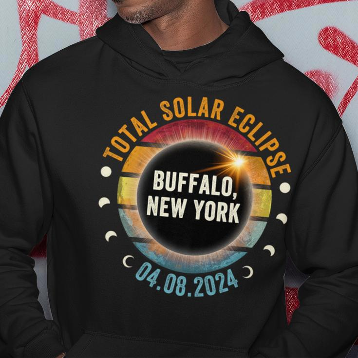 North America Total Solar Eclipse 2024 Buffalo New York Usa Hoodie Personalized Gifts