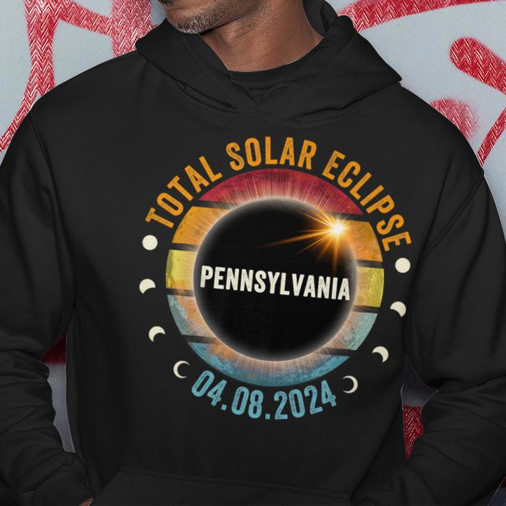 North America Total Solar Eclipse 2024 Pennsylvania Usa Hoodie Personalized Gifts