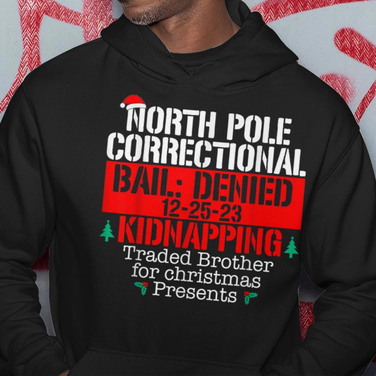 North Pole Correctional Traded Brother Xmas Matching Family Hoodie Unique Gifts