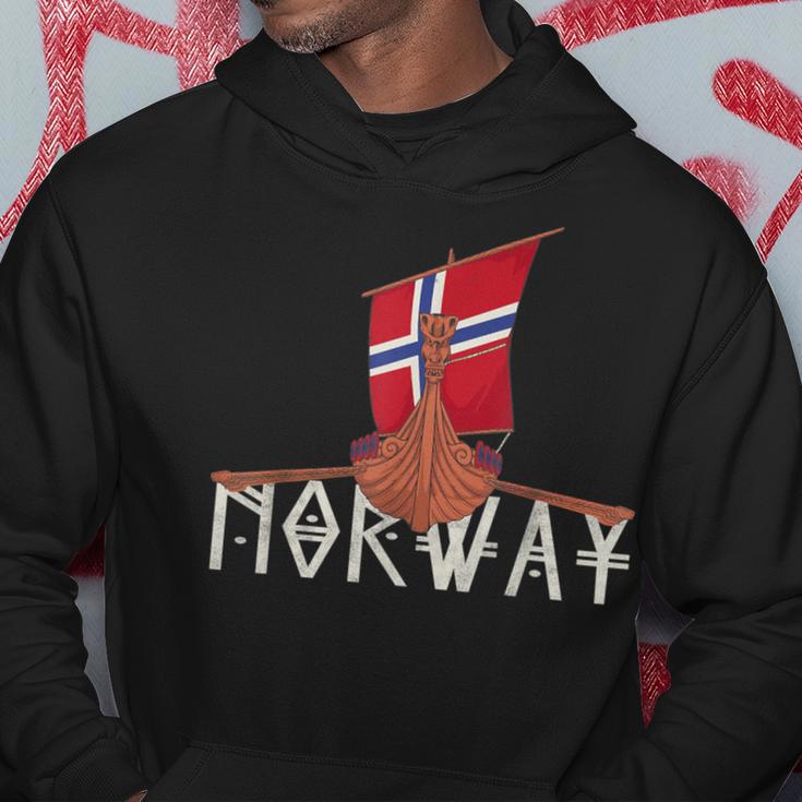 Norwayiking Ship Norge Flag Kapuzenpullover Lustige Geschenke