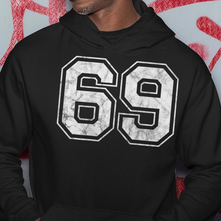 Number 69 On The Back Hoodie Unique Gifts