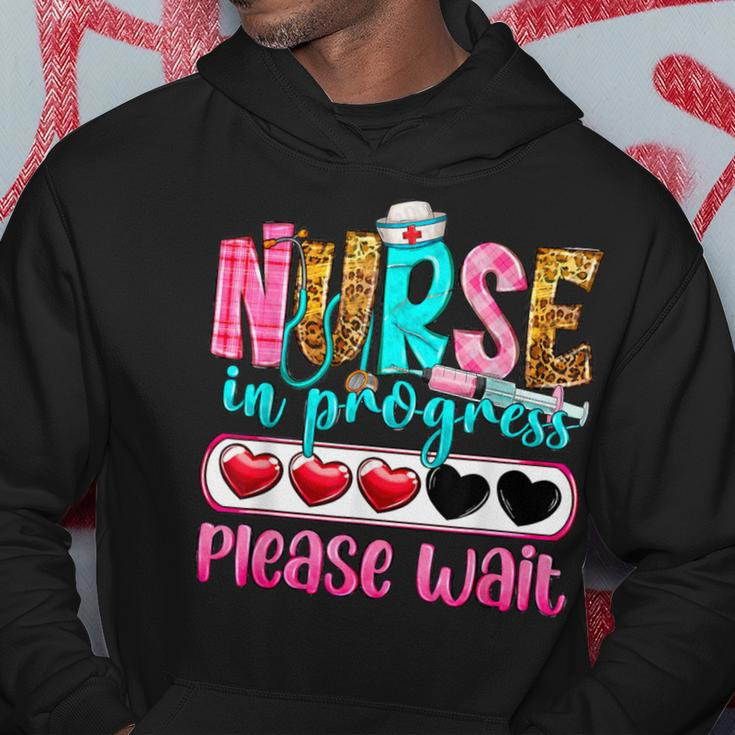Nurse In Progress Please Wait Nursing School Future Nurses Hoodie Funny Gifts