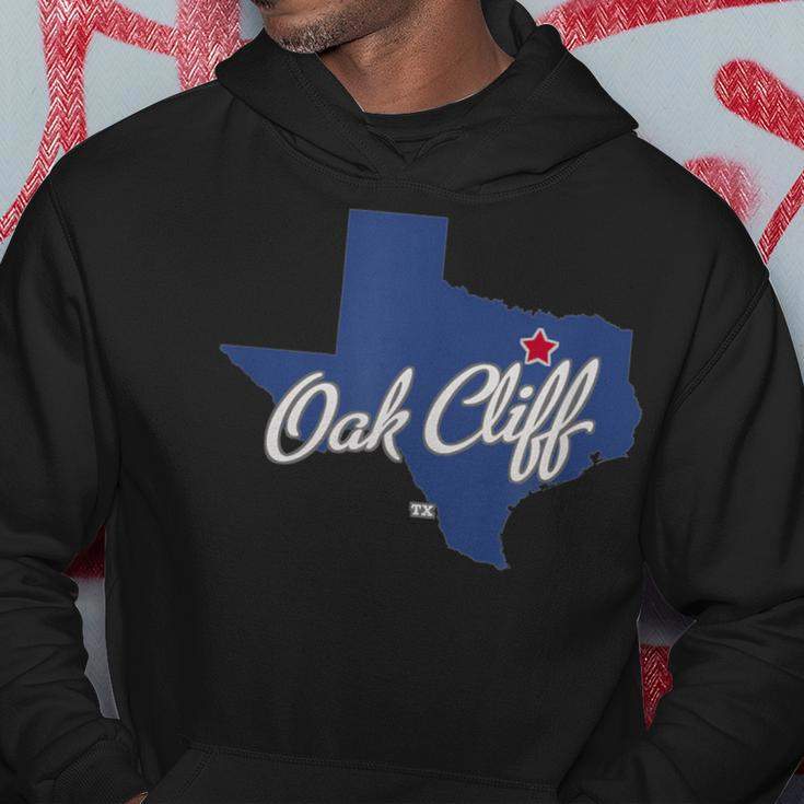 Oak Cliff Texas Tx Map Hoodie Unique Gifts