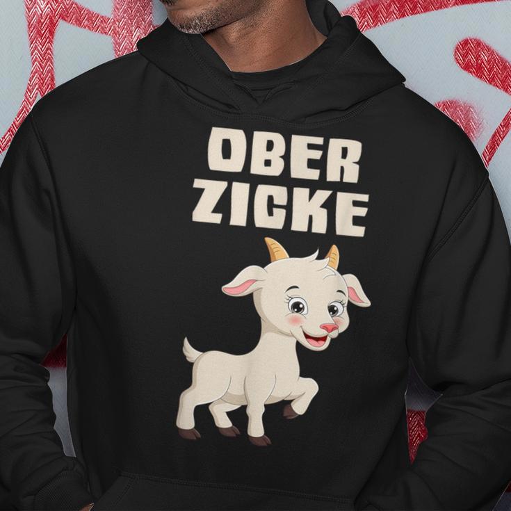 Ober Zicke Hoodie lustig, Ziegenmotiv Hoodie für Damen Lustige Geschenke