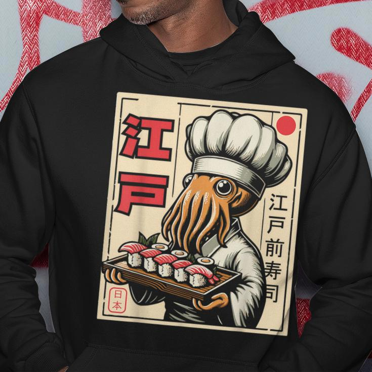 Octopus Chef Sushi Japanese Anime Kawaii Hoodie Unique Gifts