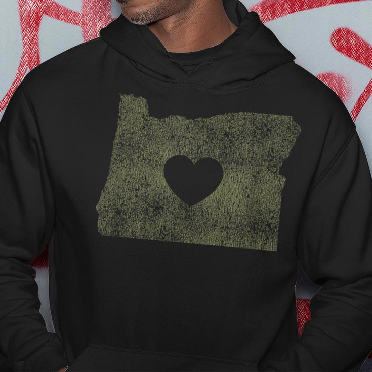 The Official Oregon Love Heart Beige Hoodie Unique Gifts