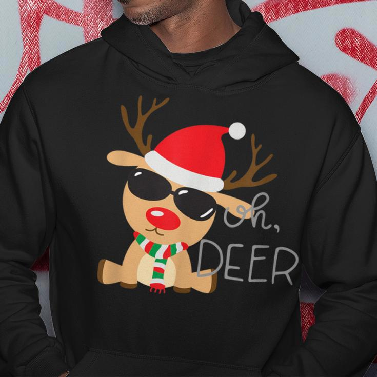 Oh Deer Reindeer Hoodie Funny Gifts
