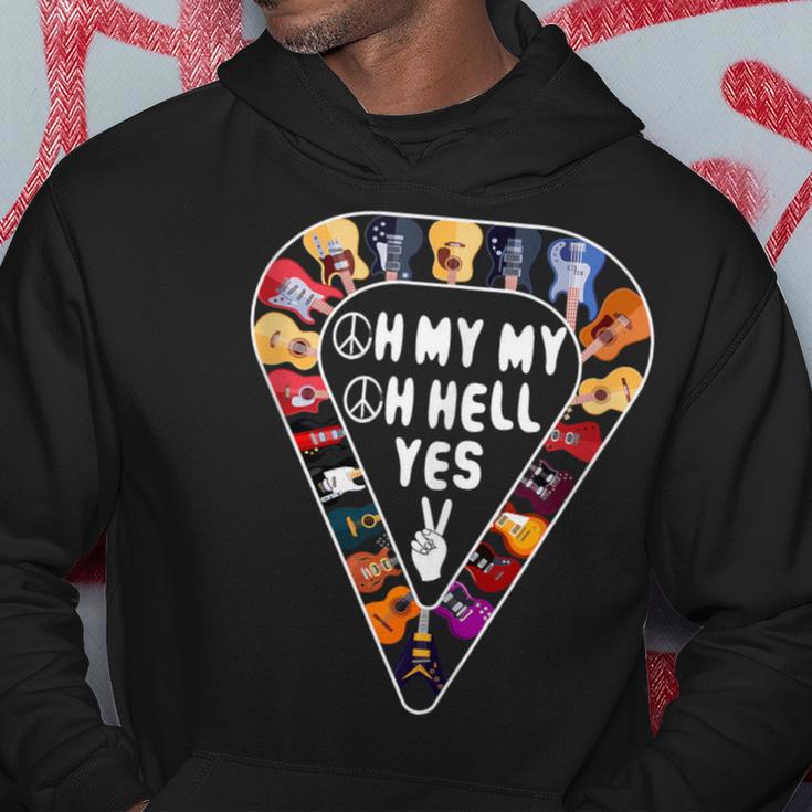 Oh My My Oh Hell Yes Retro Petty Guitar Music Lover Hoodie Unique Gifts