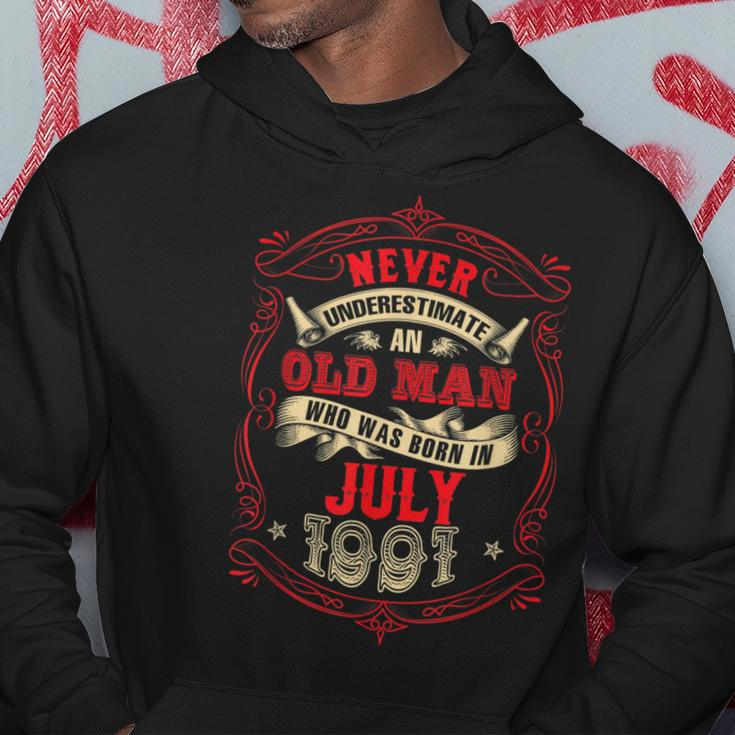 An Old Man Who Was Born In July 1991 Hoodie Personalized Gifts