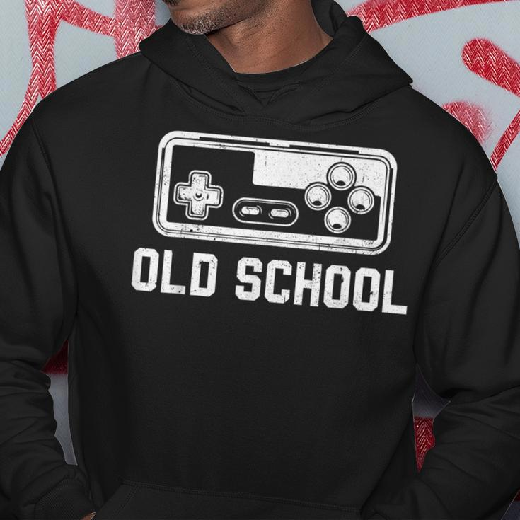 Old School New School Gamer Dad Son Matching Father's Day Hoodie Unique Gifts