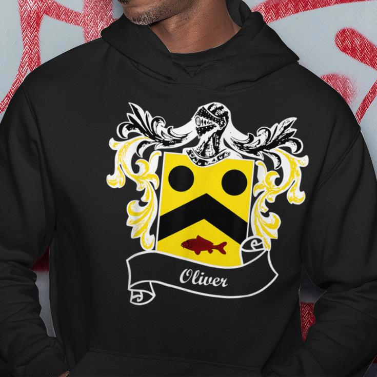 Oliver Coat Of Arms Surname Last Name Family Crest Hoodie Funny Gifts