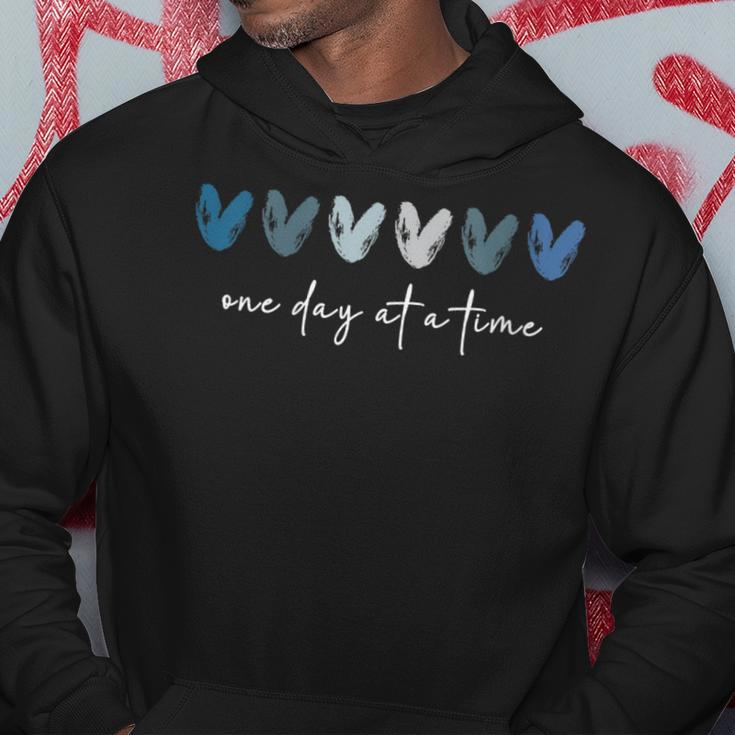 One Day At A Time Mental Health Awareness Inspirational Hoodie Unique Gifts