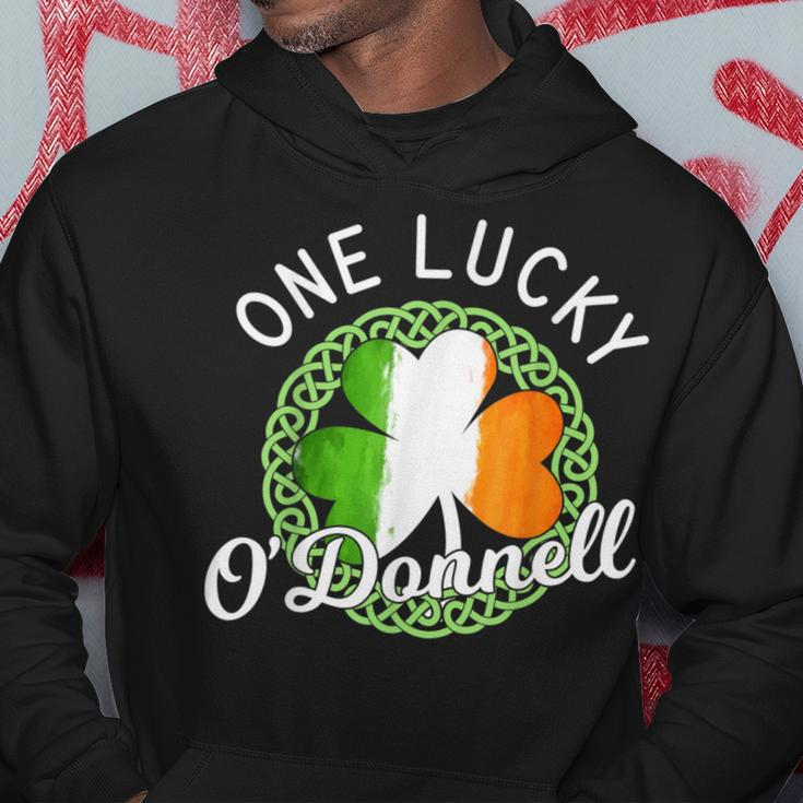 One Lucky O'donnell Irish Family Name Hoodie Funny Gifts