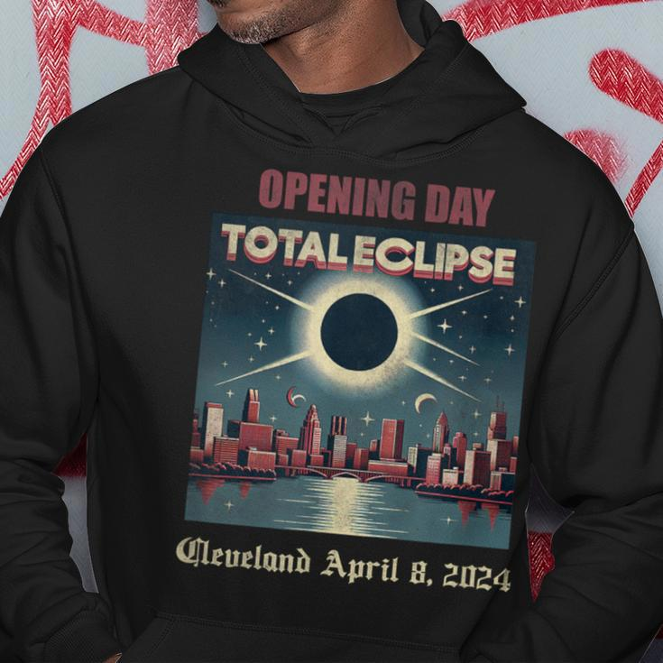 Opening Day Total Eclipse Cleveland April 8 2024 Hoodie Funny Gifts
