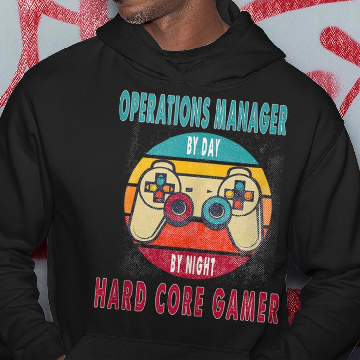 Operations Manager By Day By Night Hard Core Gamer Gaming Hoodie Unique Gifts