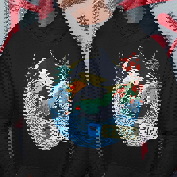 Orca Japonesa Gran Ola Kanagawa Japón Arteintage Sudadera Regalos divertidos