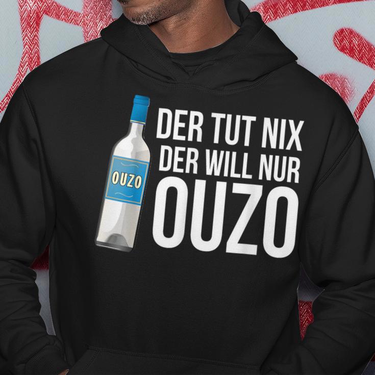 Ouzo Griechenland Geschenk In Griechisch Saufen Crete Hoodie Lustige Geschenke