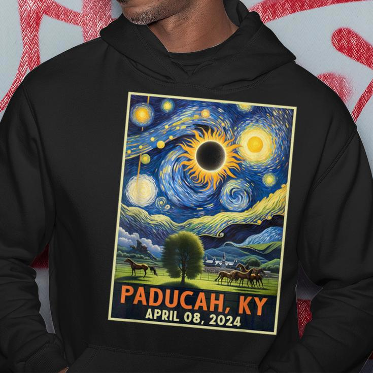 Paducah Kentucky Total Solar Eclipse 2024 Starry Night Hoodie Unique Gifts