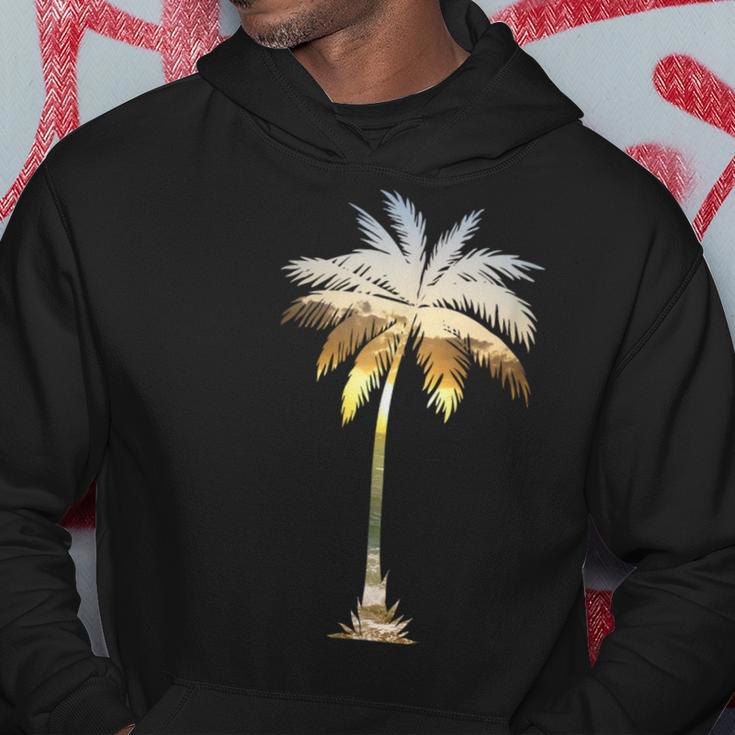 Palm Tree Silhouette Tropical California Beach I Live Life Hoodie Unique Gifts