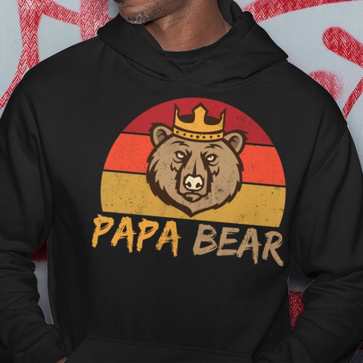 Papa Bär Papa Wildingatertagintage Kapuzenpullover Lustige Geschenke