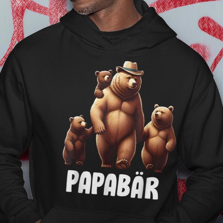 Papa Bärater 3 Kinder Familien Papaatertag Kapuzenpullover Lustige Geschenke