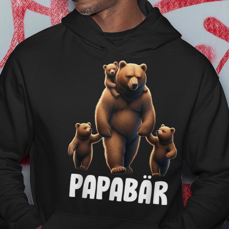 Papa Bärater 3 Kinder Papa Familienatertag Kapuzenpullover Lustige Geschenke