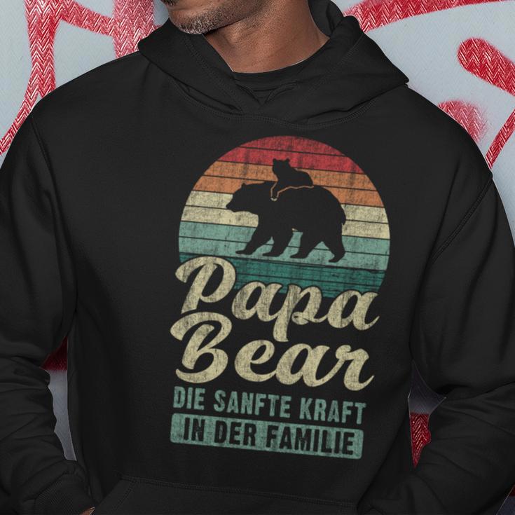 Papa Bear 1 Bären-Welpe Papa 1 Kindatertag Bär Kapuzenpullover Lustige Geschenke