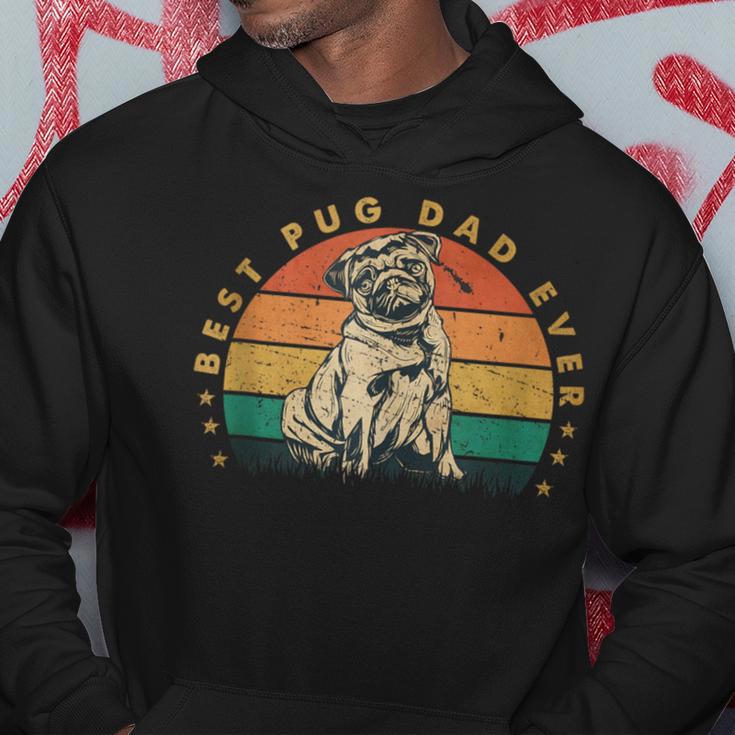 Papa Best Pug Dad Ever Geschenkintage Mops Kapuzenpullover Lustige Geschenke