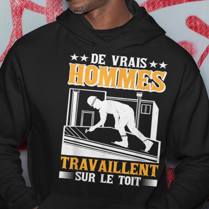 Sweat à Capuche 'Couvreur Zingueur' - Cadeau Pour Professionnel Du Bâtiment, Père, Patron - Coupe Classique - 9