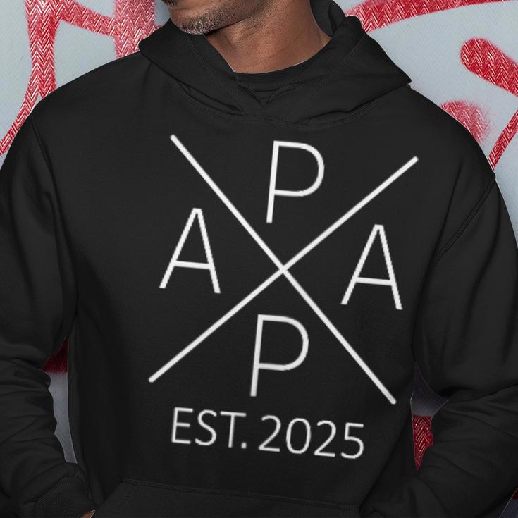 Papa Est 2025Ater Werden 2025 Stolzer Papa 2025 Hoodie Lustige Geschenke