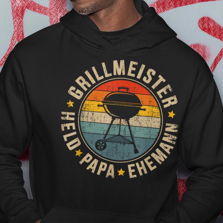 Papa Grillmeister Held Ehemann Für Grillenatertag Kapuzenpullover Lustige Geschenke