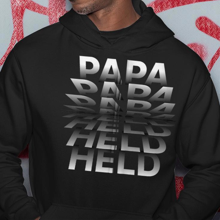 Papa Held Ehemannater Männer Umblätternatertag Kapuzenjacke Kapuzenpullover Lustige Geschenke