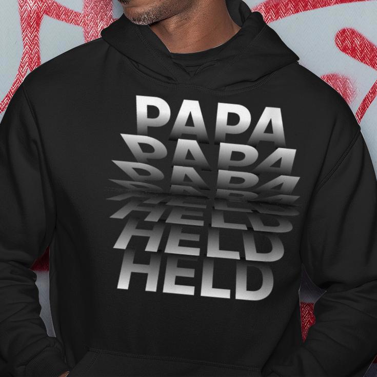 Papa Held Ehemannater Männer Umblätternatertag Mit-Ausschnitt Kapuzenpullover Lustige Geschenke