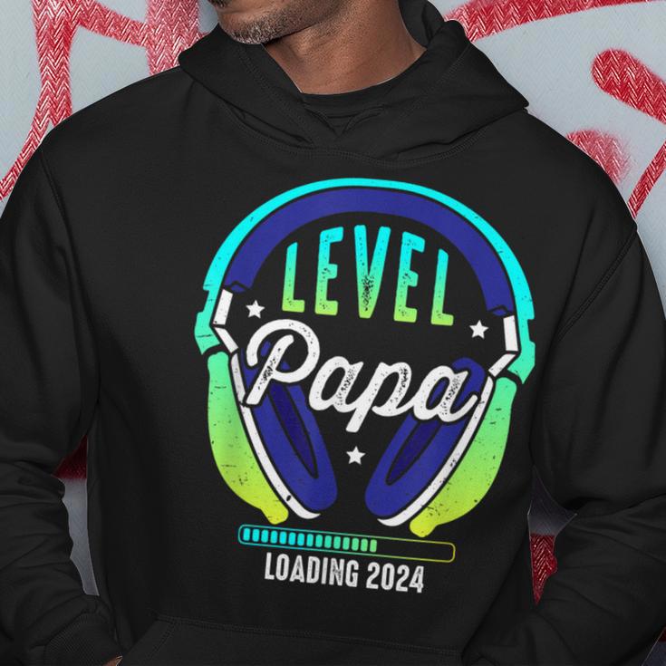 Papa Level Loading Schwangerschafterkünden Baby Party 2024 Kapuzenpullover Lustige Geschenke