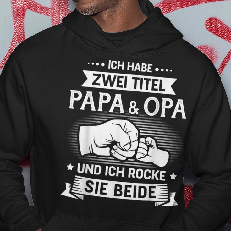 Papa Und Opa Rock Fäuste Kapuzenpullover Lustige Geschenke