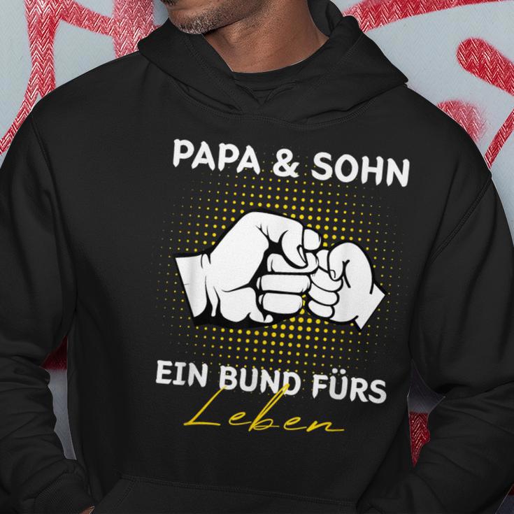 Papa Und Sohn Ein Bund Für Leben Father Son Father's Day S Kapuzenpullover Lustige Geschenke