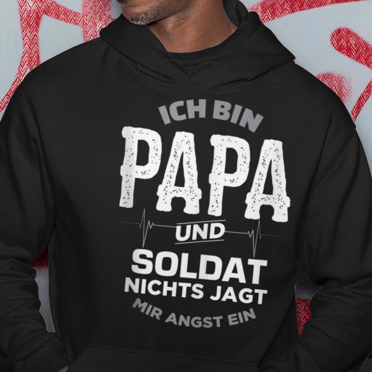 Papa Und Soldat Für Freund Mann Armee Bundeswehr Kapuzenpullover Lustige Geschenke