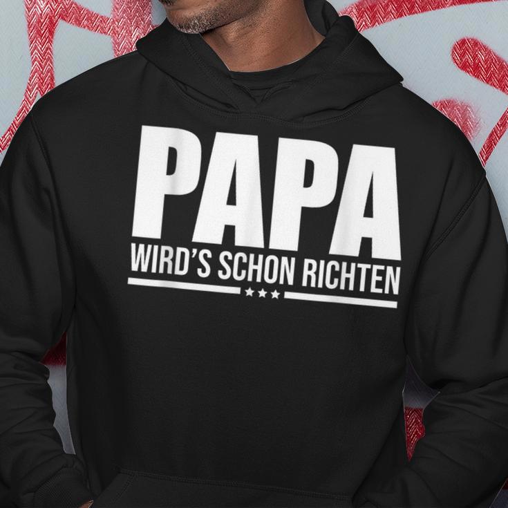 Papa Wird Es Schon Richten Kapuzenpullover Lustige Geschenke