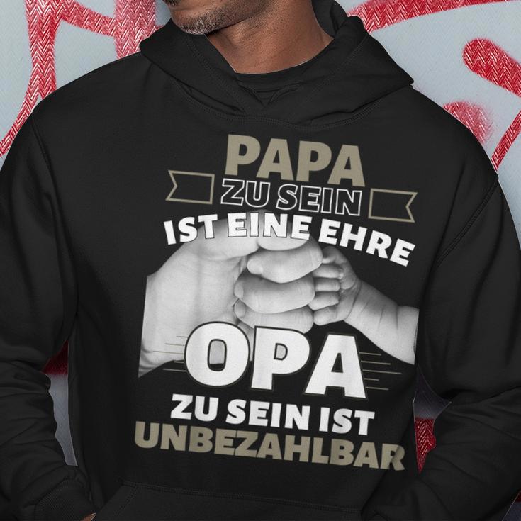 'Papa Zu Sein Ist Eine Ehr Opa Zu Sein Unbeahlbar' Kapuzenpullover Lustige Geschenke