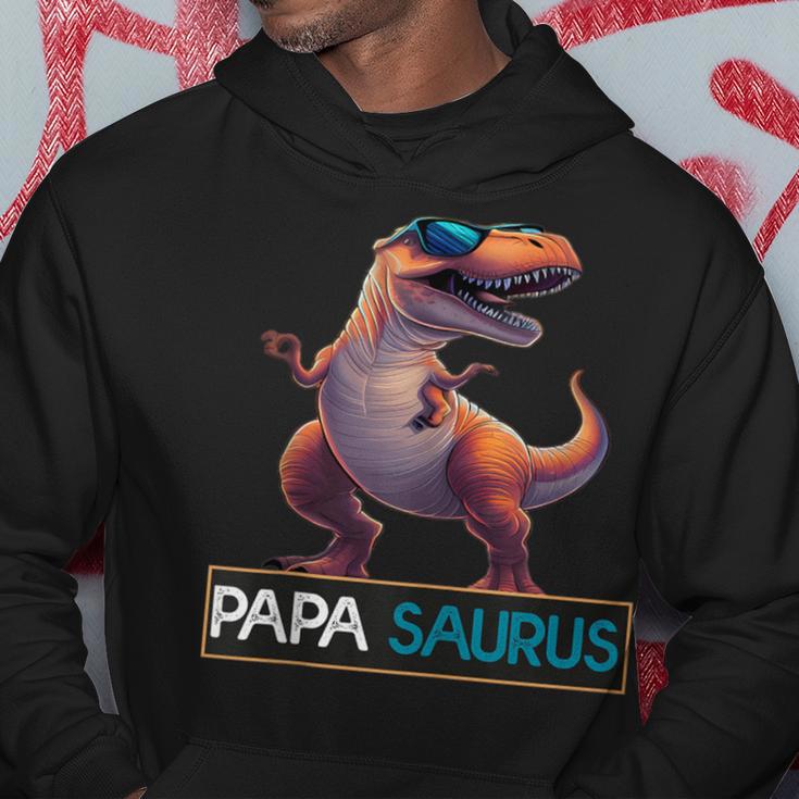 Papasaurus Dinosaurier Geburtstag Papa Saurus T-Rexatertag Kapuzenpullover Lustige Geschenke