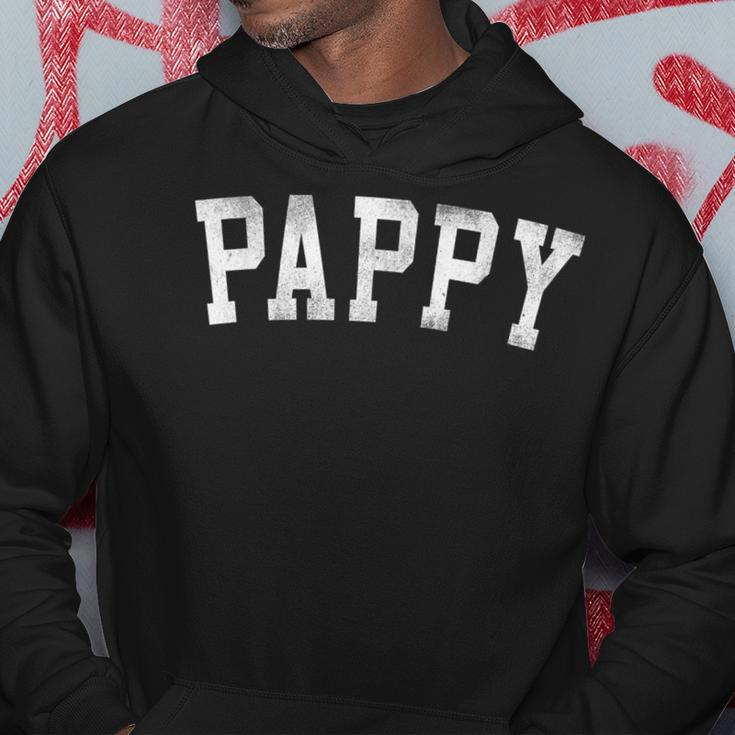 Pappy Classic Bold Font Father's Day Pappy Hoodie Funny Gifts