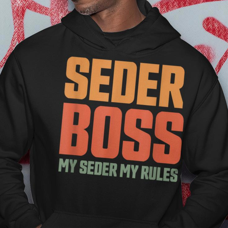 Passover Seder Boss My Seder My Rules Jewish Pesach Matzah Hoodie Unique Gifts