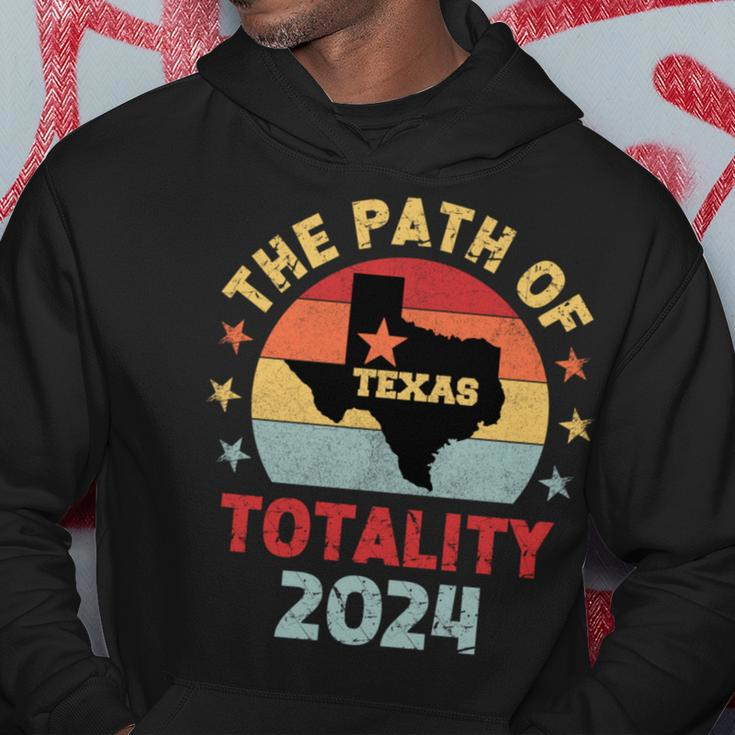 The Path Of Totality Texas Total Solar Eclipse 2024 Texas Hoodie Unique Gifts