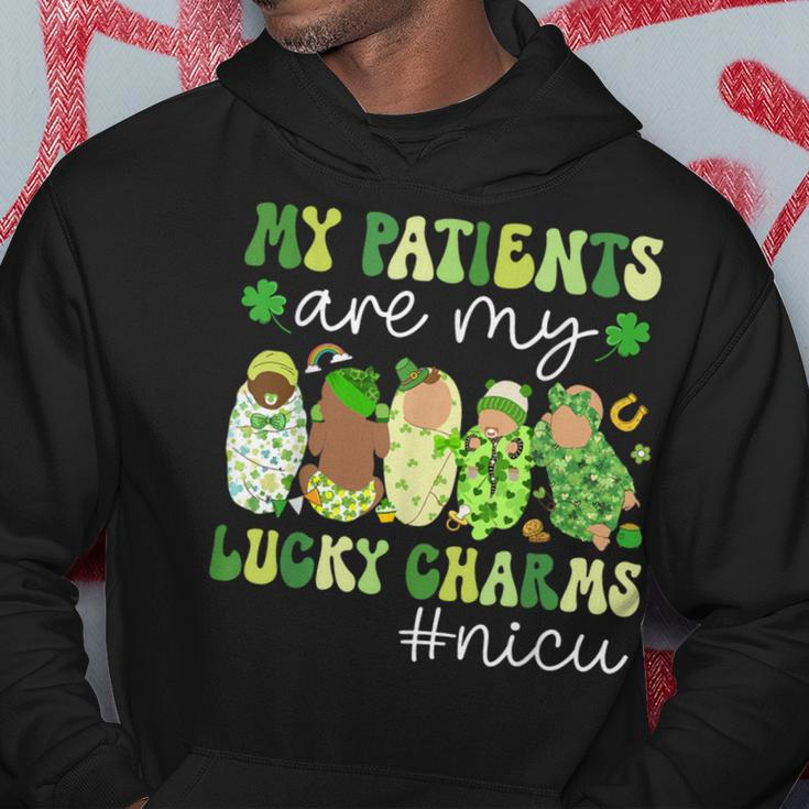 My Patients Are My Lucky Charms Nicu St Patrick's Day Hoodie Unique Gifts