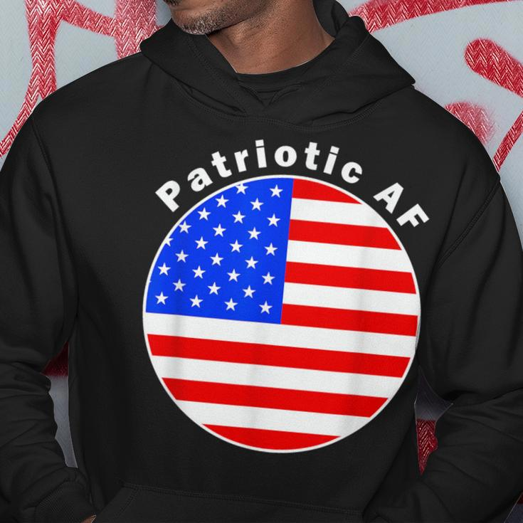 Patriotic Af American Flag Circle Hoodie Unique Gifts