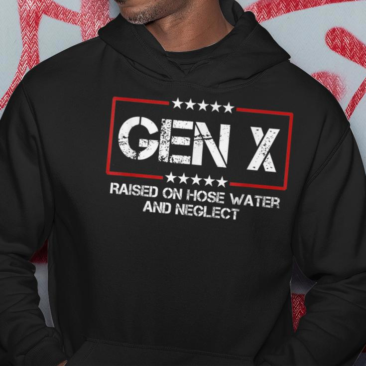 Patriotic Gen X Raised On Hose Water & Neglect Vintage Hoodie Unique Gifts