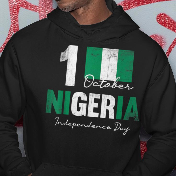 Patriotic Nigeria Independence Day Vintage Nigerian Flag Hoodie Unique Gifts