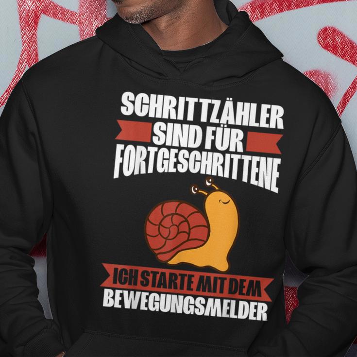 Pedometer Sind Für Fortgeschritten Humour Slogan Black Hoodie Lustige Geschenke