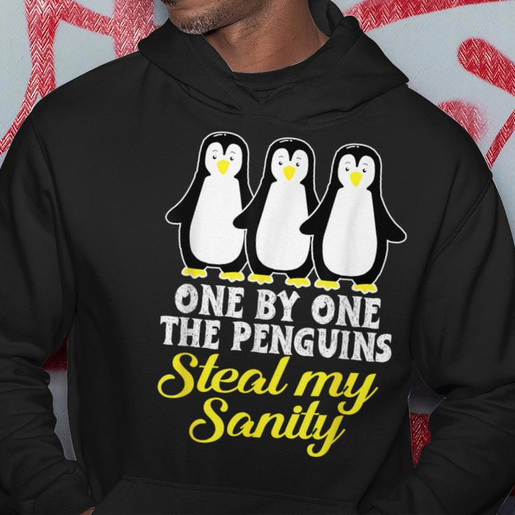 Penguin One By One The Penguins Steal My Sanity Hoodie Unique Gifts